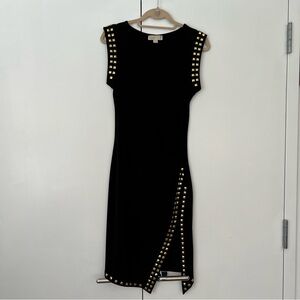Michael Kors Small Black Dress Gold Studs